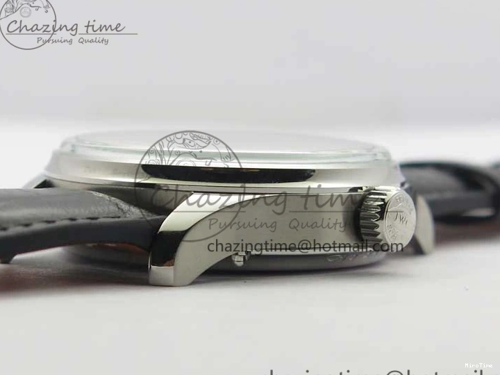 MIROTIME 0314 Portugieser Perpetual Calendar IW503301 V9F 1:1 Best Edition Silver Dial on Black Leather Strap A EyeCatching 7116